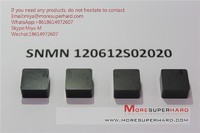 Solid CBN inserts SNMN120612 for turning hard steel cast iron miya@moresuperhard.com