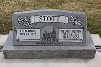 more images of American Grey Stone Tombstone G603