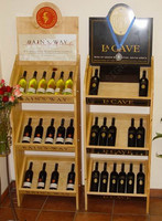New Hot Fashion Promotion personalized wooden countertop wine bottle display