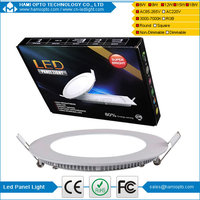 Hotel Dimmable 1600Lm 22W Round LED Panel Light Warm White 2800K