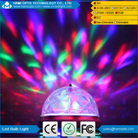 LED RGB Full Color Rotating Lamp Crystal DJ Party Stage Light Bulb AC85-265V,E27