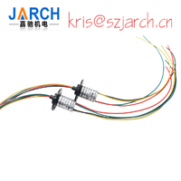 Micro high Speed Slip Ring Capsule Sliprings OD6.5mm 4/6/8/12 Circuits 1A fiber optic rotary joint
