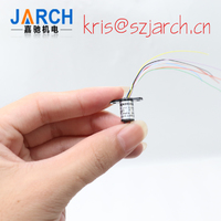 Mini Slip Ring Capsule Sliprings OD6.5mm 4/6/8/12 Circuits 1A Power Rotary Union Joints for Current Signal Transmission