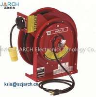 more images of Extension Cable reel roller rack hose reel drum Spring Driven Hose Heavy Duty Cord Reel