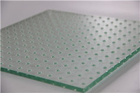 Low iron tempered heat strengthened  acid etched Anti skid laminated glass