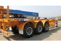 CIMC 3 Axles Skeleton Container Semi-trailer 40ft Container Trailers
