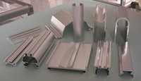 industrial aluminum alloy 6063 nonhollow extruded profile