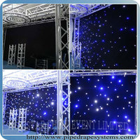 more images of High Quality Rgb Tri-color Wedding Backdrop Led Star Curtain