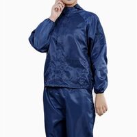 Dust free and anti-static one-piece hooded work clothes, one-piece tooling in food factory workshop, laboratory work clothes, electronic factory, one-piece spray painting clothes…