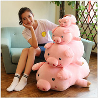 2019 New year custom size adorable wholesale pink plush pigs toys