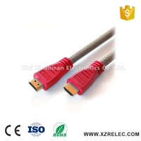 Aluminum foil weave 1.4v Gold Plated HDMI Type A-A Cable