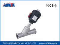 more images of MINTN-Pneumatic Angle Seat Valve clamp connection plastic actuator