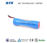 icr 18650 2000mah 3.6v li-ion rechargeable battery