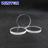 Clear round quartz glass discs sight glass