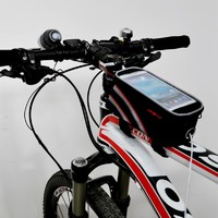 Bicycle Front Tube Bag Touch Phone Case For iphone 4/5 Samsung S3/4