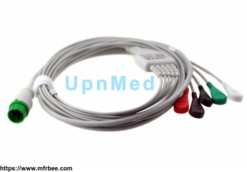 zoncare_7000c_ekg_cable_with_leadwires