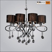 wrought iron chandelier lights with crystal interior decoration hanging chandelier pendant light