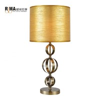 Hot sales nordic fabric lampshade home decoration fancy dinning decorate beside table lamp