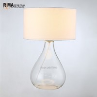 more images of Customized Crystal Table Lamp for living room fabric lampshade hotel classical decoration fancy