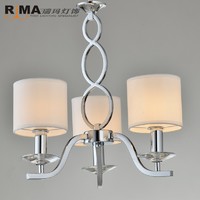 more images of RM0340 fabric lampshade classic Reading room stainless steel modern Dimming table lamp