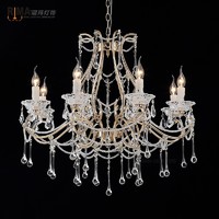 Rima7121 home decoration classic Glass Candle Shape Holder Crystal fancy Candle Wall Lamp