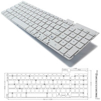 2 Zone Mac-like Keyboard Module, Scissor Switch