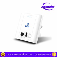 more images of 300Mbps hotel plug wifi ap mini inwall POE embedded router repeater for hotel