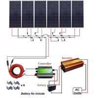 more images of 900W 24V Polycrystalline Off Grid Solar Panel Kit for Homes, RVs