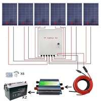 600W Off Grid Poly Solar Panel System For Charging 12/24V Equipment