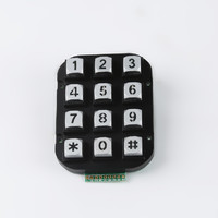 12 keys zinc alloy kiosk matrix telephone numeric keypad 4x3