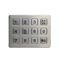 Metal numeric keypad  waterproof standalone access control keypad
