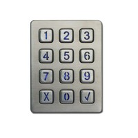 Industrial metal numeric backlight keypad with USB connector