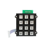 USB 12 keys metal numeric keypad for access control system