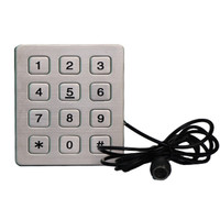more images of 12 keys metal stainless steel keypad for access control system