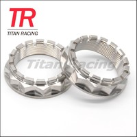 Front axle wheel titanium nut for motorycle