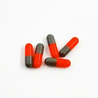 more images of 00# Orange Red Gray Enteric Coated Capsules