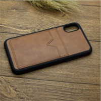 pu leather cell phone case for iphone x,tpu pc leather cell phone case for iphone x with card holder