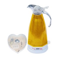 2.0L Yellow Electric Kettle with Voice and LED Flash Prompt