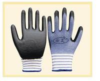 13gauge polyester U3 nitrile coated safety work glove