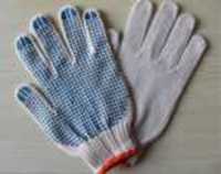 cotton liner with PU beads working gloves