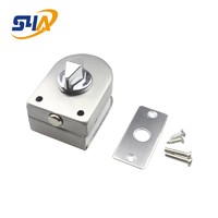 S4A Stainless Steel Glass Door Lock and Floor Latch Lock CB-97 Bolt Ground Lock for gate lock