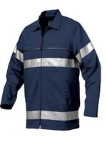 more images of Navy safety reflective tape men work shirts