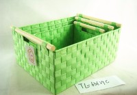 hot sale multi-purpose nylon handmade woven basket