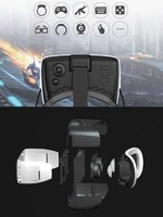 more images of Arts All in One HMD 3D VR Head Mounted Helmet Virtual Reality Glasses Box