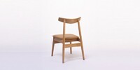 more images of C28 Dining Chair Modern Nordic Wooden Dining Chair Horn Chair Solid Wood Chair