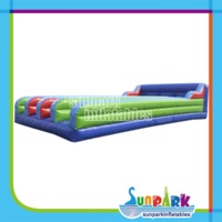 Four Lanes Inflatable Bungee Running Course