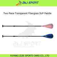 more images of 2 Piece Adjustable Transparent Fiberglass Stand Up Paddle