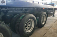 more images of 3 Axles 45ft Flatbed Container Transport Semi Truck Trailer