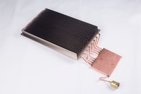 Nickel plate aluminum fin heat sink with copper tube