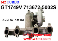 MZ TURBO 4 Cylinder Turbocharger gt1749v 713672-5002S AUDI A3